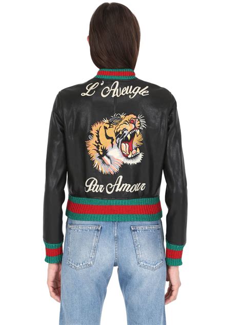 used gucci bomber jacket|Gucci bomber jacket tiger.